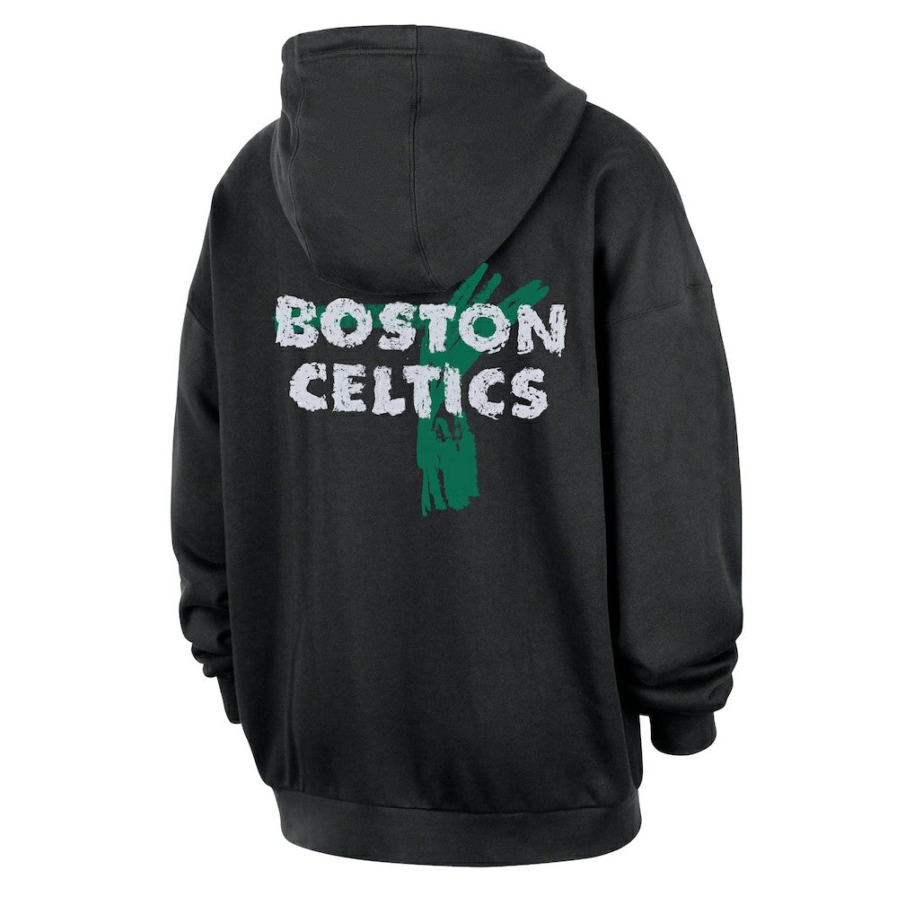 Boston Celtics Courtside Club Premium Hoodie Black | Nike for sale