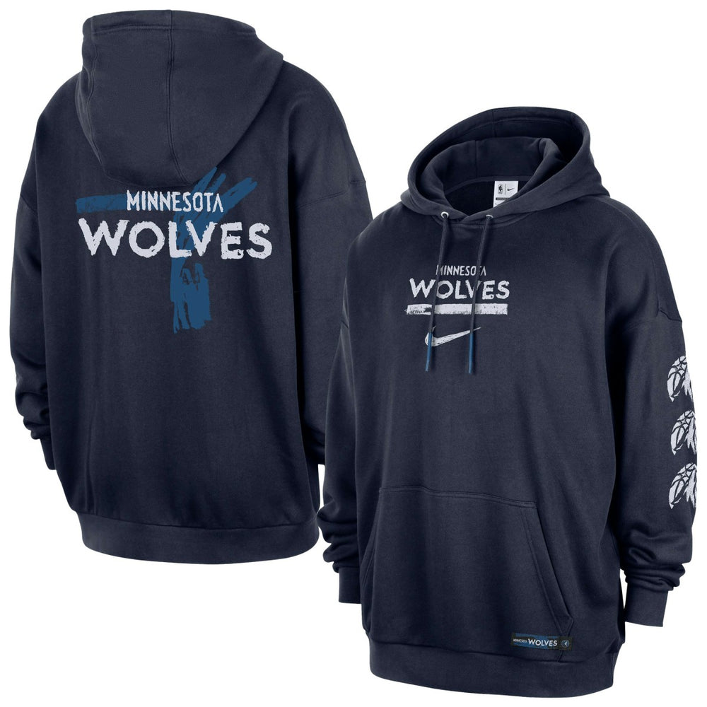 Minnesota Timberwolves Courtside Club Premium Hoodie Navy | Nike online