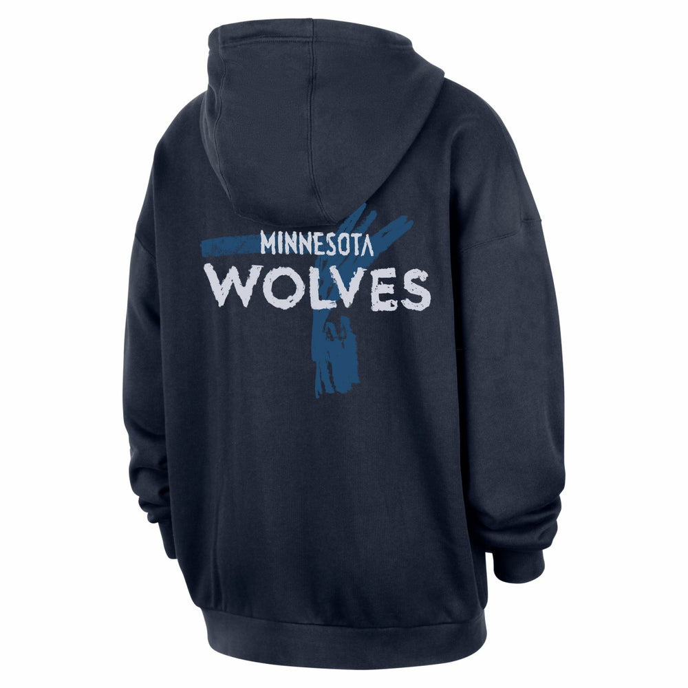 Minnesota Timberwolves Courtside Club Premium Hoodie Navy | Nike online
