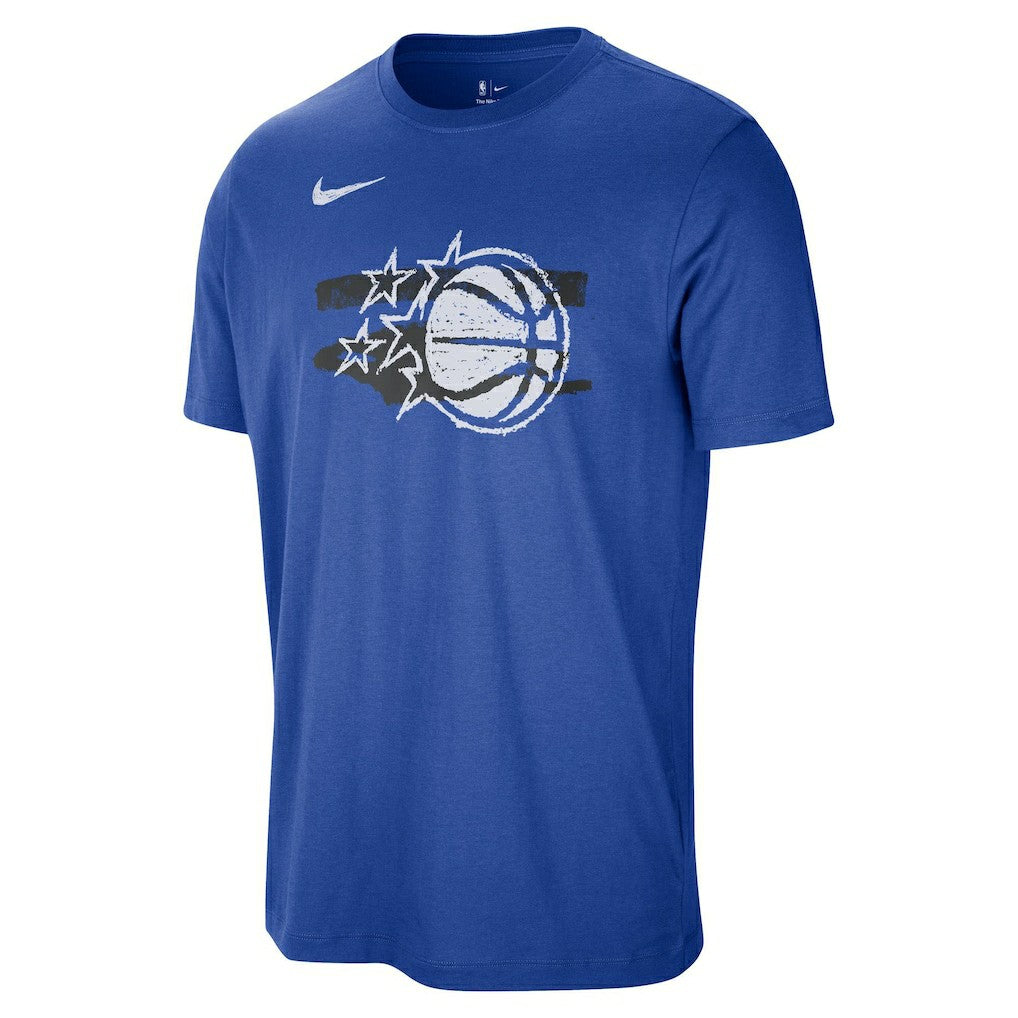 Orlando Magic Courtside Club Shape of the Game T-Shirt Blue | Nike online