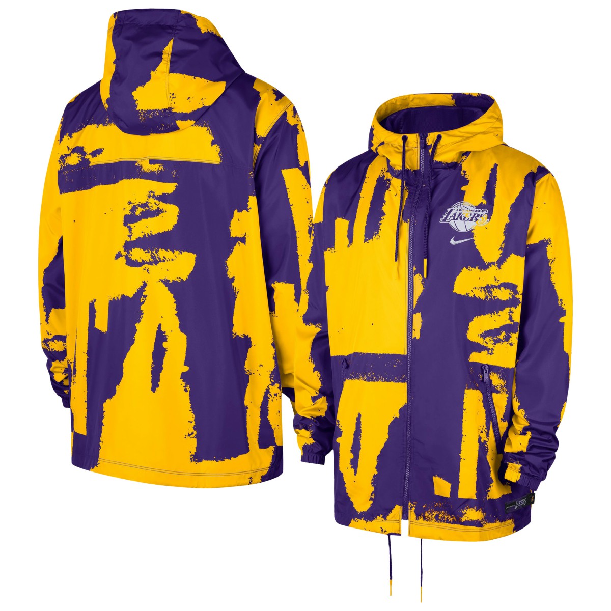 Los Angeles Lakers Unisex Courtside Club Premium Woven Full-Zip Hooded Jacket Purple | Nike discount