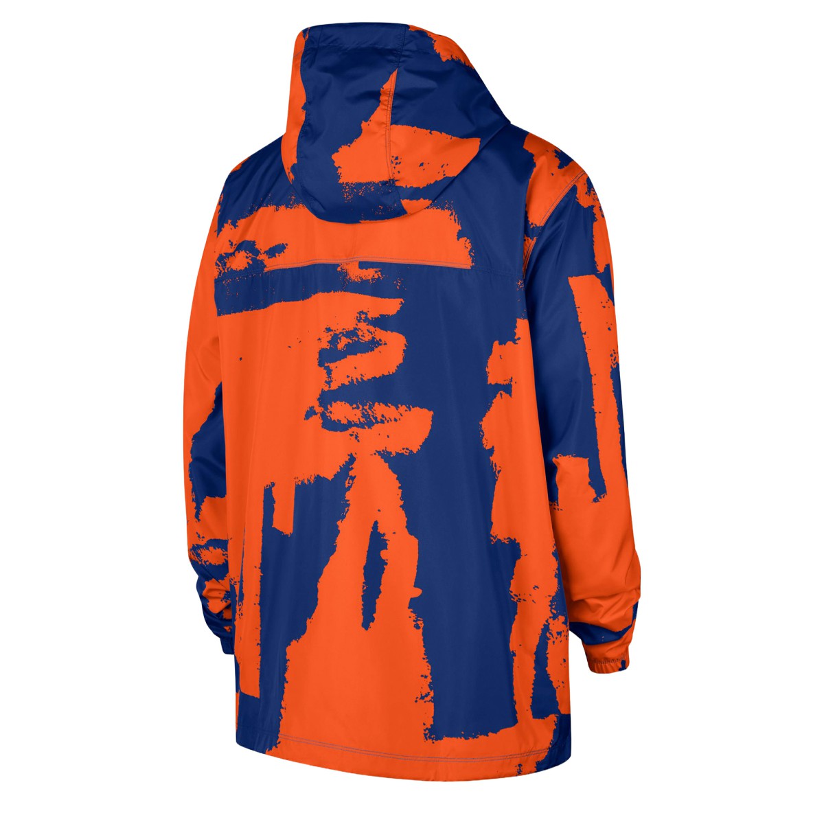 New York Knicks Courtside Club Premium Woven Full-Zip Hooded Jacket Blue/Orange | Nike discount