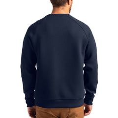 Los Angeles Chargers Cutter & Buck Throwback Roam Recycled Raglan Pullover Sweatshirt Navy