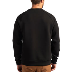 New Orleans Saints Cutter & Buck Helmet Roam Recycled Raglan Pullover Sweatshirt Black