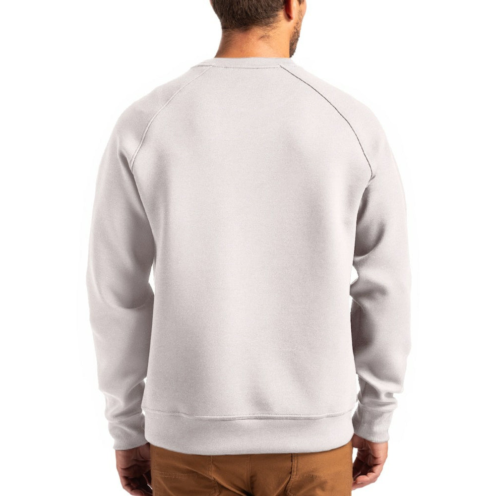 Philadelphia Eagles Cutter & Buck Helmet Roam Recycled Raglan Pullover Sweatshirt Gray