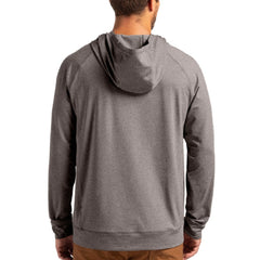 Philadelphia Eagles Cutter & Buck Adapt Historic Knit Recycled Raglan Pullover Hoodie Heather Gray