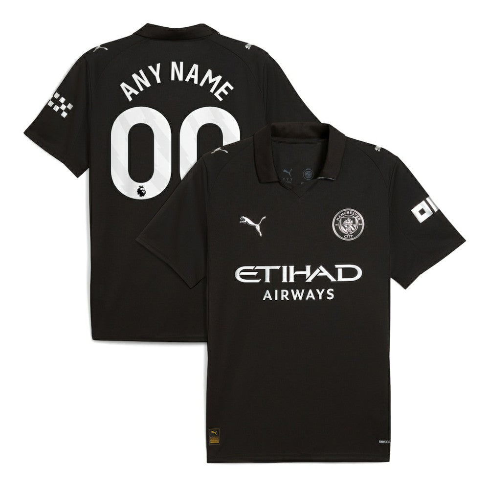 Manchester City 2025/26 Away Replica Custom Jersey Black - Puma sale