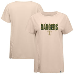 Texas Rangers Levelwear Women's Influx Protect W T-Shirt - Khaki - MLB Online