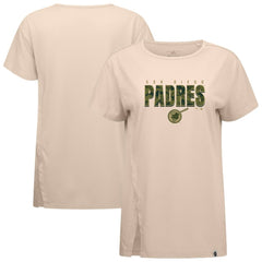 San Diego Padres Levelwear Women's Influx Protect W T-Shirt - Khaki - MLB Discount