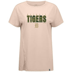 Detroit Tigers Levelwear Women's Influx Protect W T-Shirt - Khaki - MLB on Sale