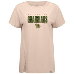 Cleveland Guardians Levelwear Women's Influx Protect W T-Shirt - Khaki - MLB Lifestyle