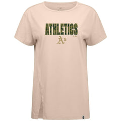 Athletics Levelwear Women's Influx Protect W T-Shirt - Khaki - MLB on Sale