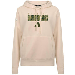 Arizona Diamondbacks Levelwear Women's Adorn Protect W Pullover Hoodie - Khaki - MLB on Sale