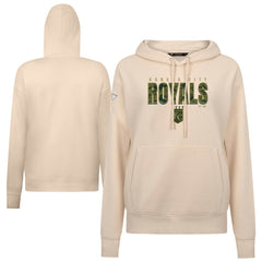 Kansas City Royals Levelwear Women's Adorn Protect W Pullover Hoodie - Khaki - MLB Sale