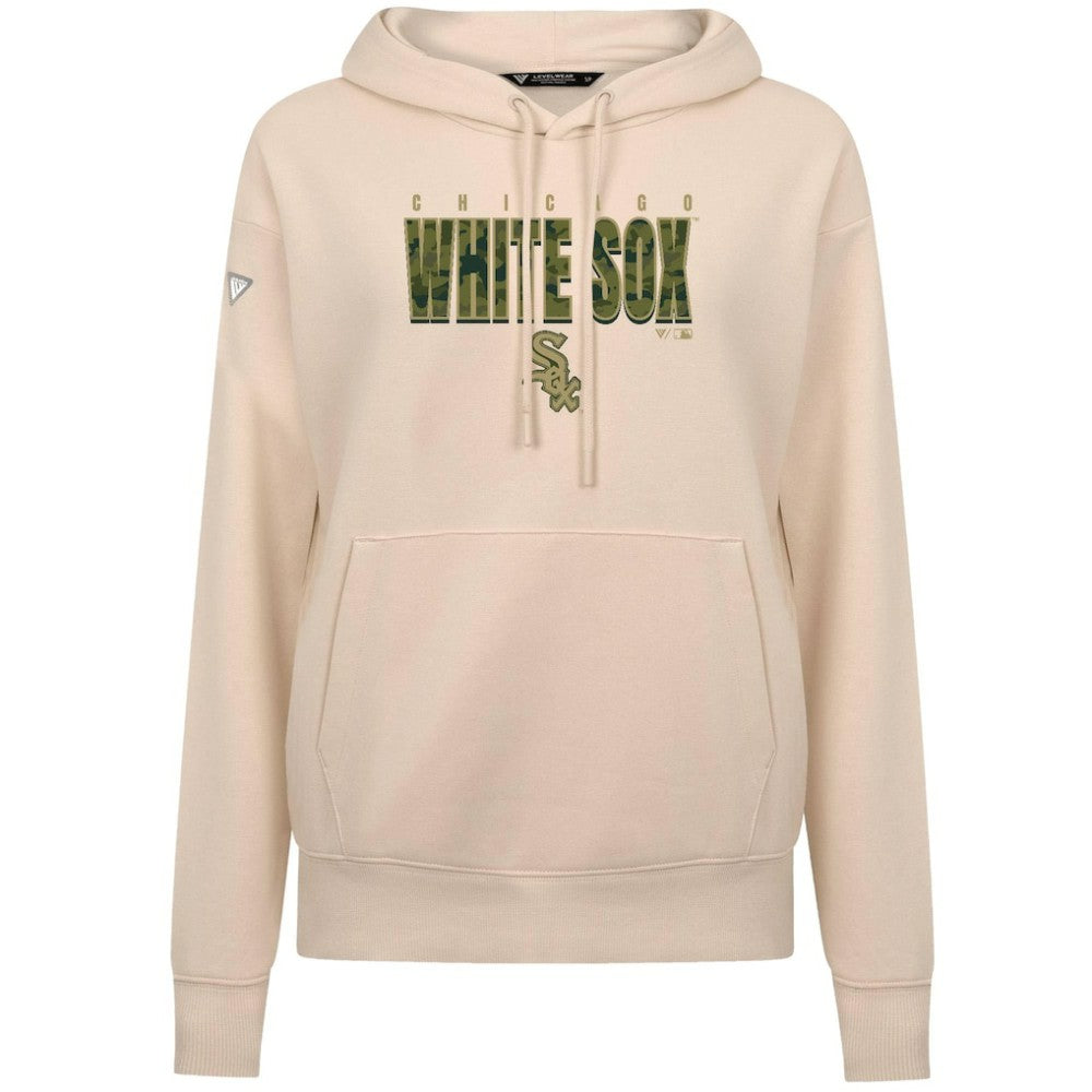 Chicago White Sox Levelwear Women's Adorn Protect W Pullover Hoodie - Khaki - MLB Lifestyle