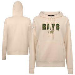 Tampa Bay Rays Levelwear Women's Adorn Protect W Pullover Hoodie - Khaki - MLB Lifestyle