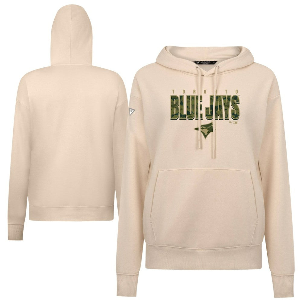 Toronto Blue Jays Levelwear Women's Adorn Protect W Pullover Hoodie - Khaki - MLB Online