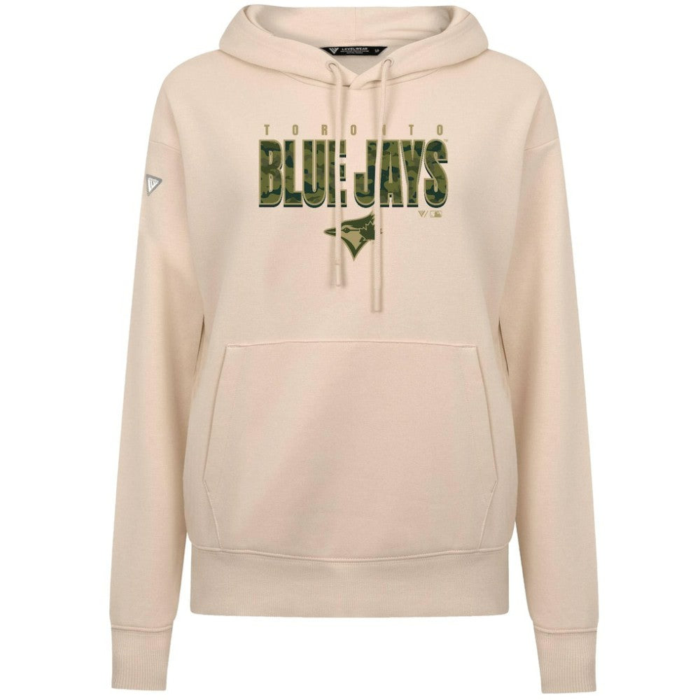 Toronto Blue Jays Levelwear Women's Adorn Protect W Pullover Hoodie - Khaki - MLB Online