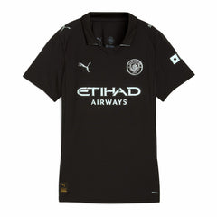 Manchester City Women's 2025/26 Away Replica Custom Jersey Black - Puma for sale