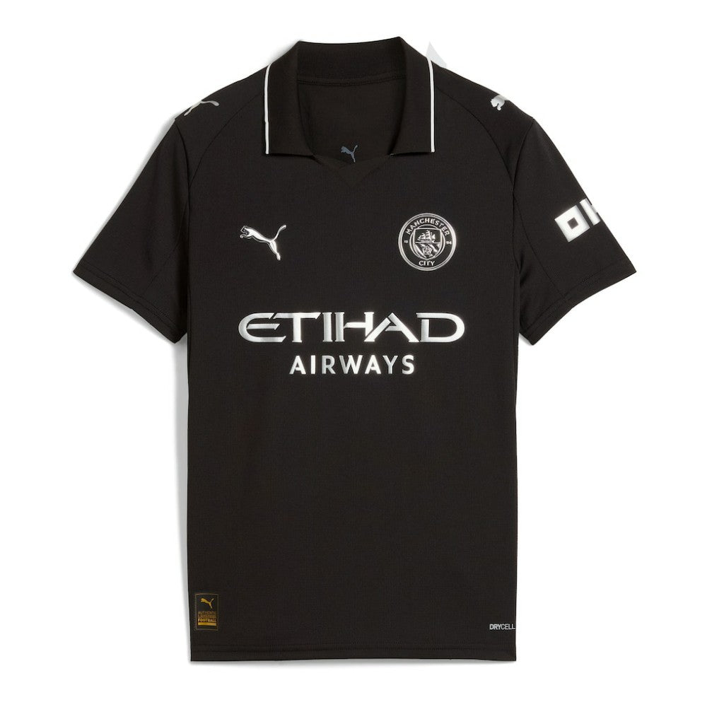 Manchester City Youth 2025/26 Away Replica Custom Jersey Black - Puma for sale