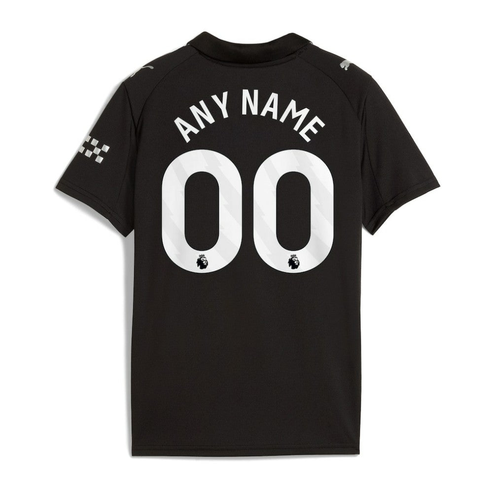Manchester City Youth 2025/26 Away Replica Custom Jersey Black - Puma for sale