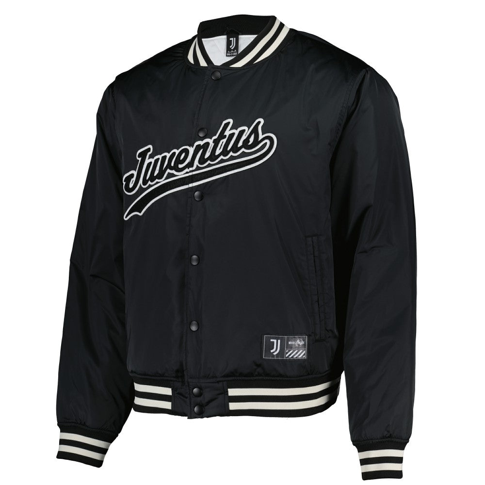 Juventus Collegiate Sateen Full-Snap Jacket Black - Fanatics Discount