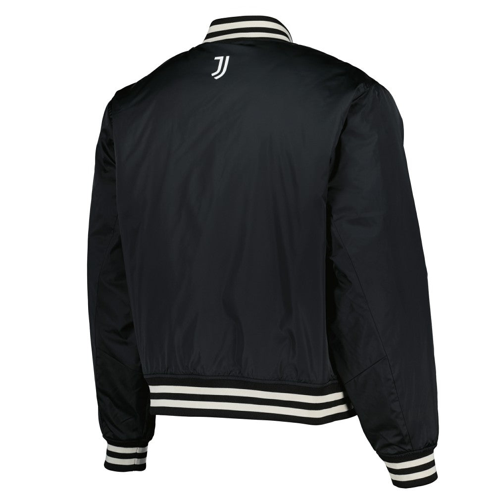 Juventus Collegiate Sateen Full-Snap Jacket Black - Fanatics Discount