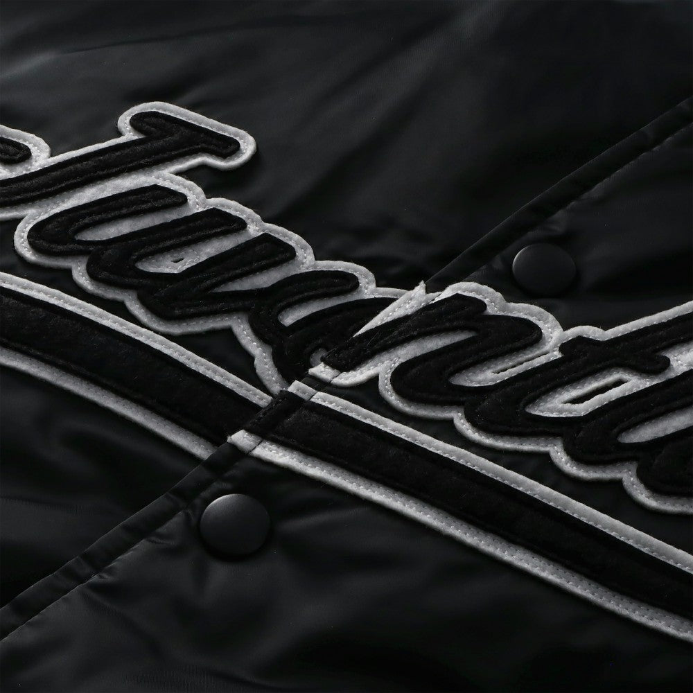Juventus Collegiate Sateen Full-Snap Jacket Black - Fanatics Discount