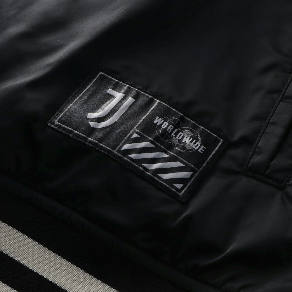 Juventus Collegiate Sateen Full-Snap Jacket Black - Fanatics Discount