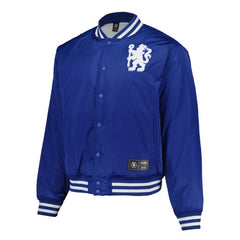 Chelsea Collegiate Sateen Full-Snap Jacket Royal - Fanatics Discount