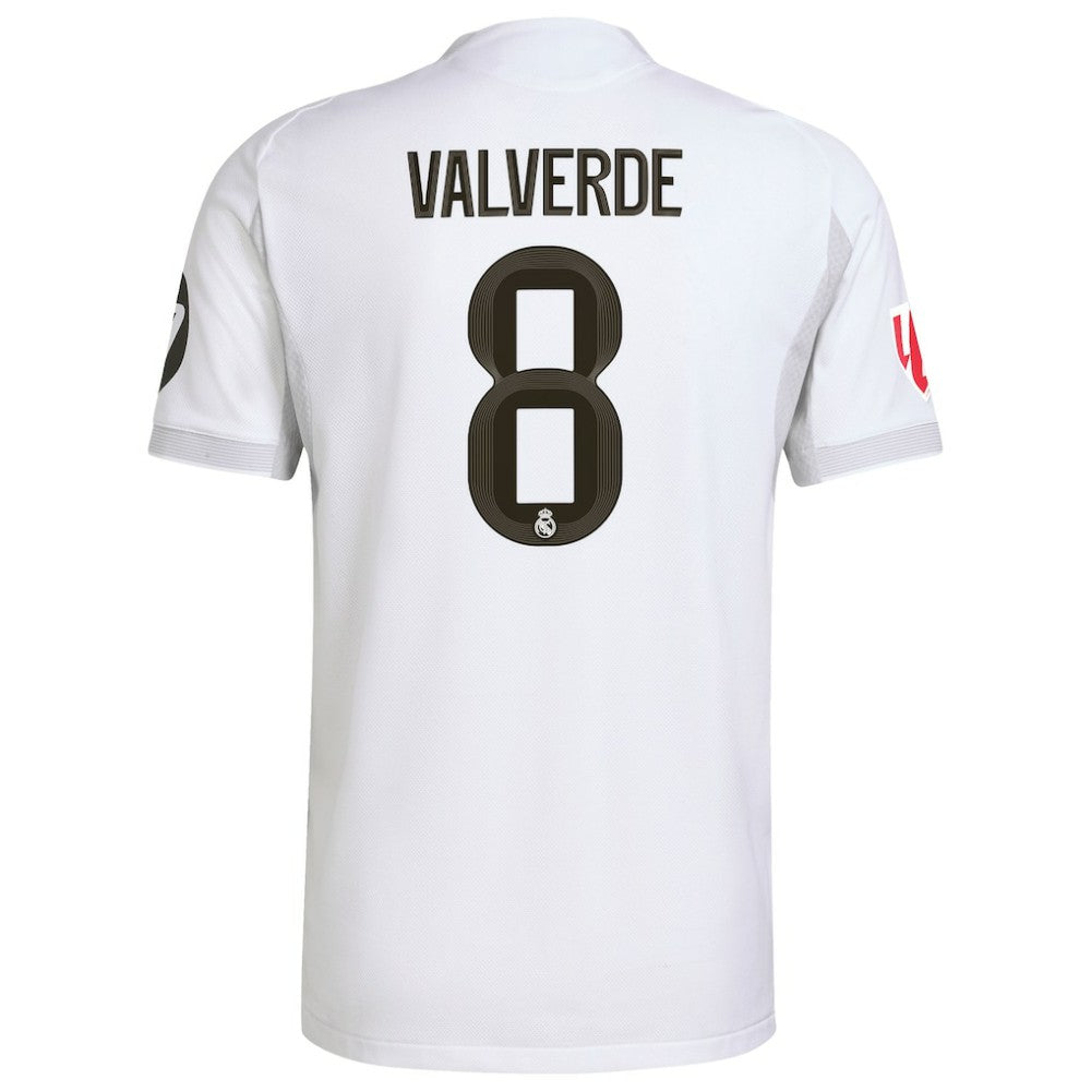 Federico Valverde Real Madrid 2025/26 Home Jersey White - Adidas