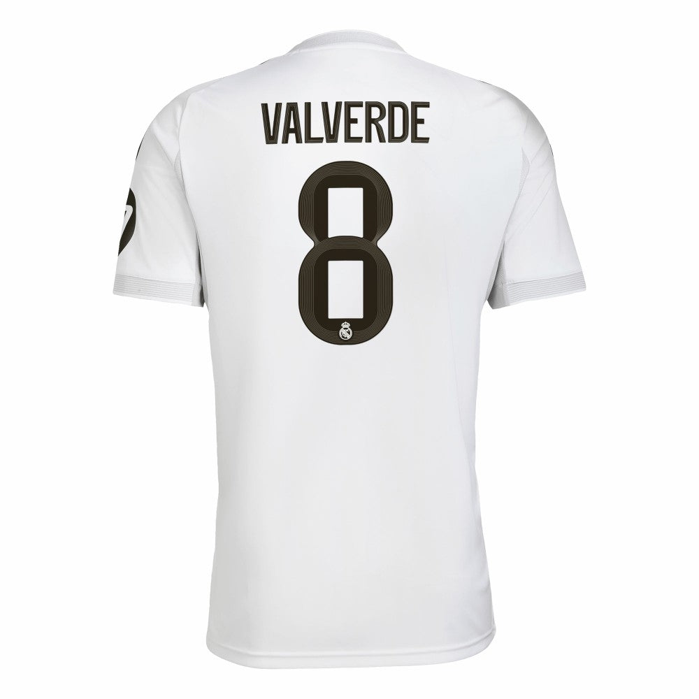 Federico Valverde Real Madrid 2025/26 Home Replica Jersey White - Adidas