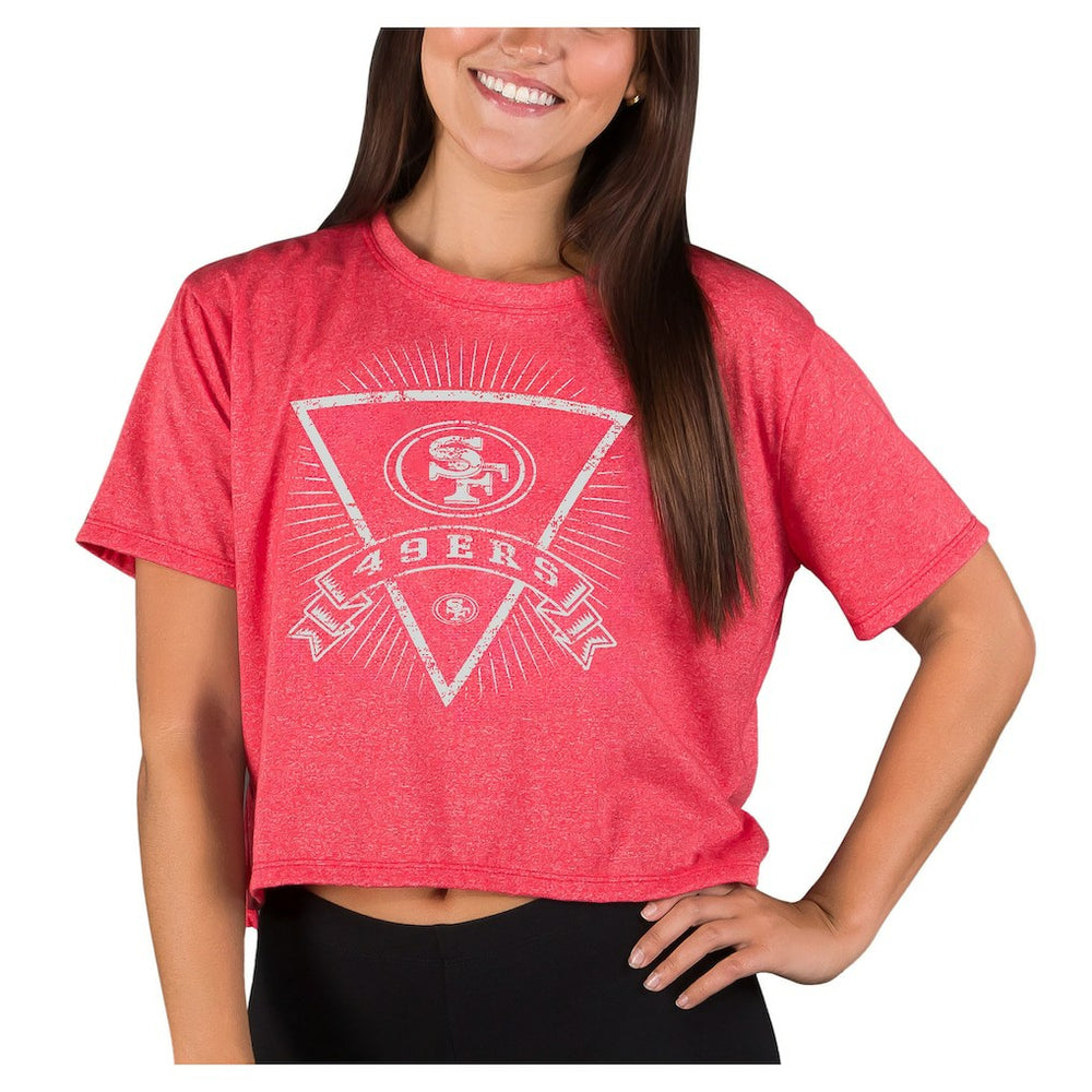 San Francisco 49ers Concepts Sport Women's Quest Knit Crop Top Scarlet