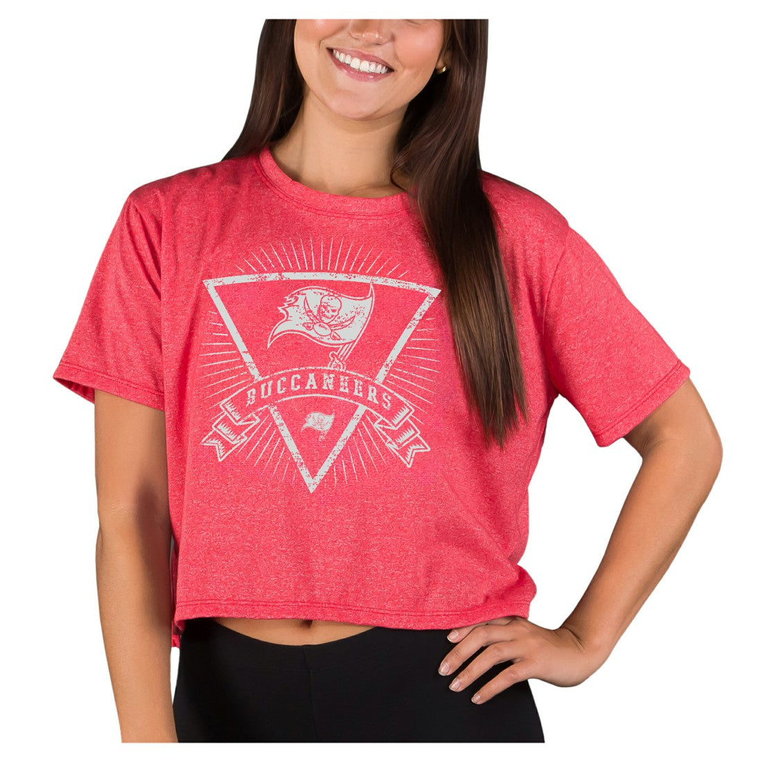Tampa Bay Buccaneers Concepts Sport Women's Quest Knit Crop Top Red