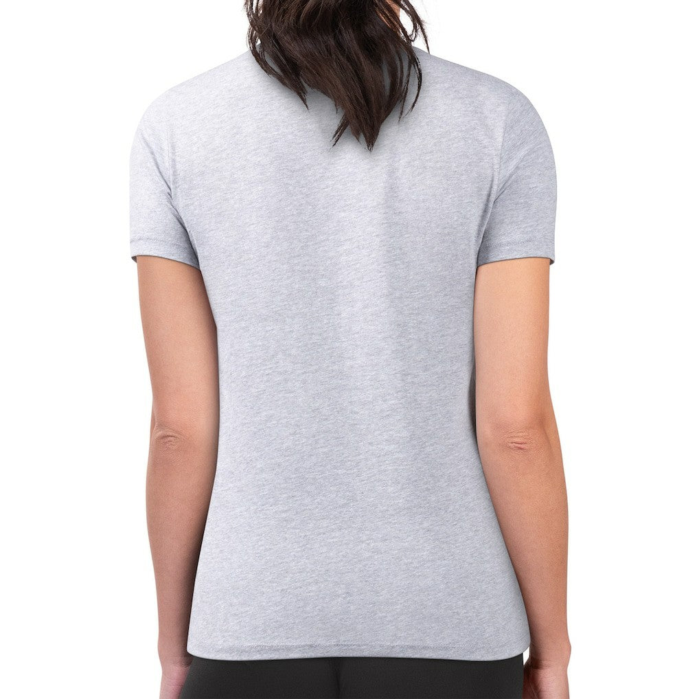 San Francisco 49ers G-III 4Her by Carl Banks Women's Super-Slim Fit Lightweight Shadow Logo T-Shirt Gray