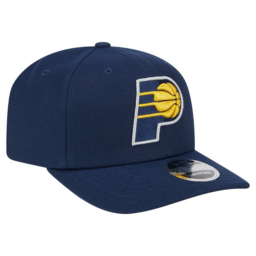 Indiana Pacers Core Logo 9SEVENTY Stretch-Snap Hat Navy | New Era US