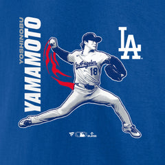 Yoshinobu Yamamoto Los Angeles Dodgers Player Graphic T-Shirt - Royal - MLB Online