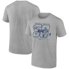 Mookie Betts Los Angeles Dodgers Player Graphic T-Shirt - Heather Gray - MLB Sale