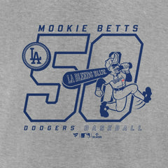 Mookie Betts Los Angeles Dodgers Player Graphic T-Shirt - Heather Gray - MLB Sale
