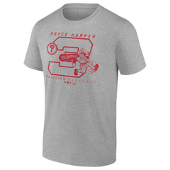 Bryce Harper Philadelphia Phillies Player Graphic T-Shirt - Heather Gray - MLB Online