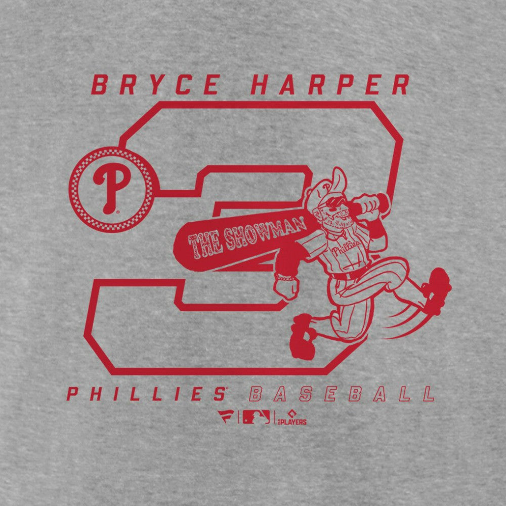 Bryce Harper Philadelphia Phillies Player Graphic T-Shirt - Heather Gray - MLB Online