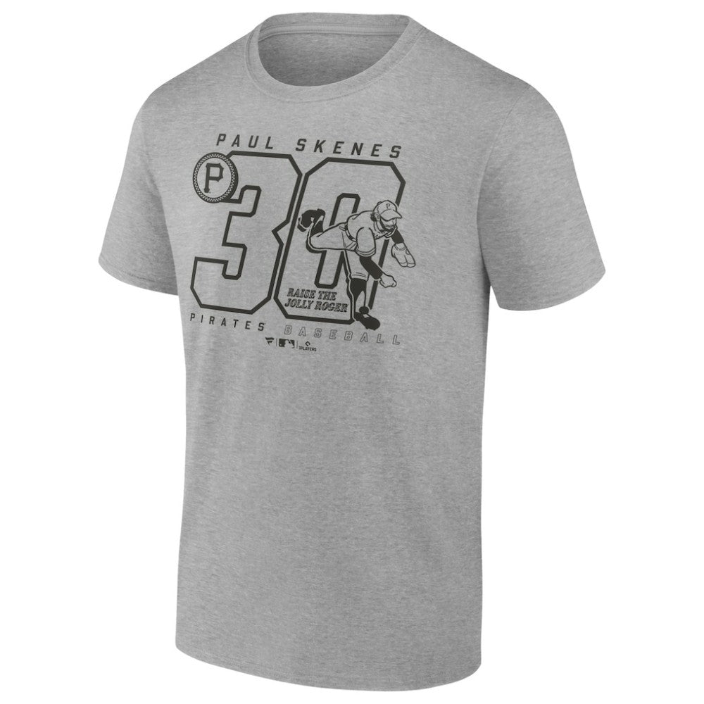 Paul Skenes Pittsburgh Pirates Player Graphic T-Shirt - Heather Gray - MLB Sale