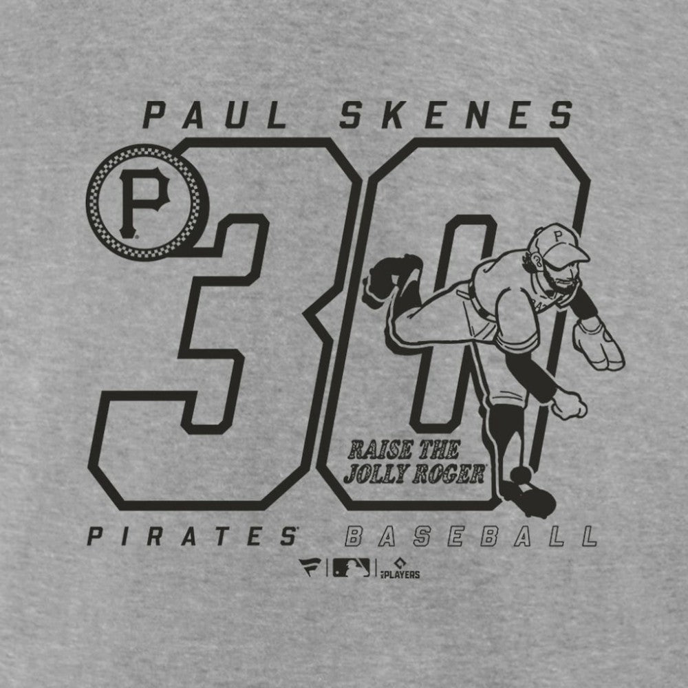 Paul Skenes Pittsburgh Pirates Player Graphic T-Shirt - Heather Gray - MLB Sale