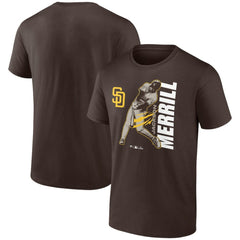 Jackson Merrill San Diego Padres Player Graphic T-Shirt - Brown - MLB Sale