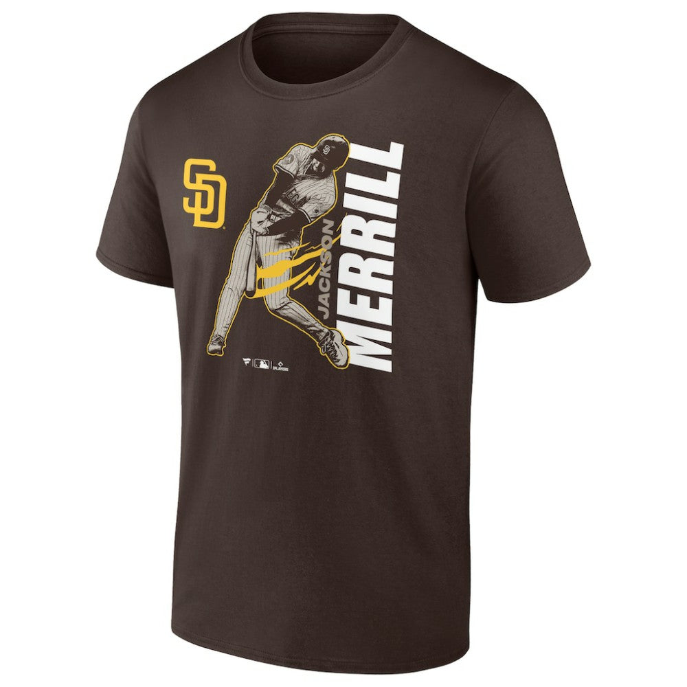 Jackson Merrill San Diego Padres Player Graphic T-Shirt - Brown - MLB Sale