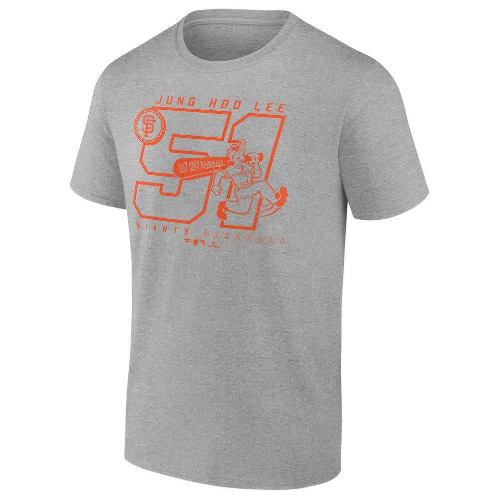 Jung Hoo Lee San Francisco Giants Player Graphic T-Shirt - Heather Gray - MLB Lifestyle