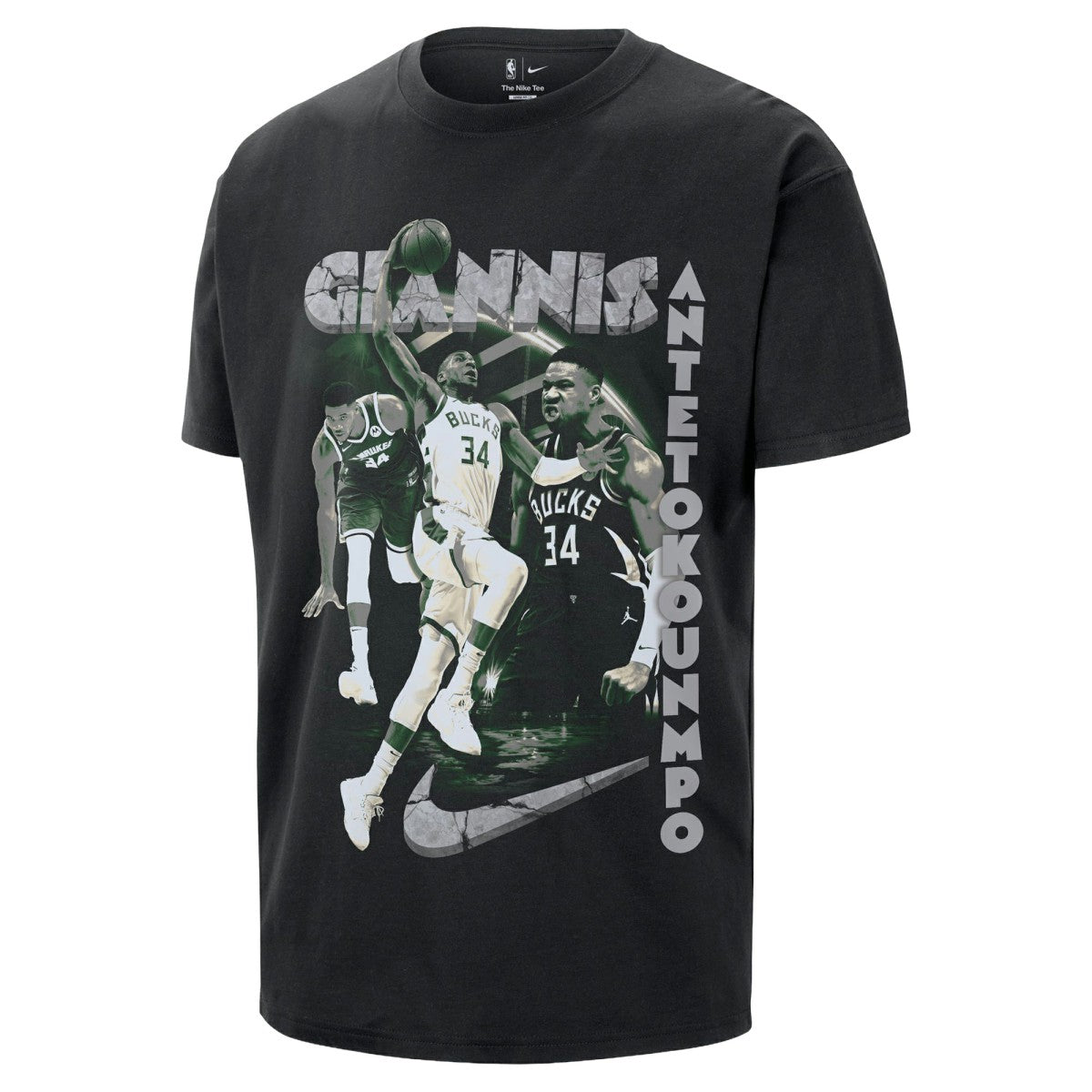 Giannis Antetokounmpo Milwaukee Bucks Unisex Athlete T-Shirt Black | Nike
