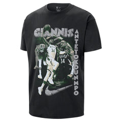 Giannis Antetokounmpo Milwaukee Bucks Unisex Athlete T-Shirt Black | Nike