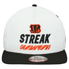 Cincinnati Bengals New Era STREAK Season Ticket Member 9FIFTY A-Frame Snapback Hat White