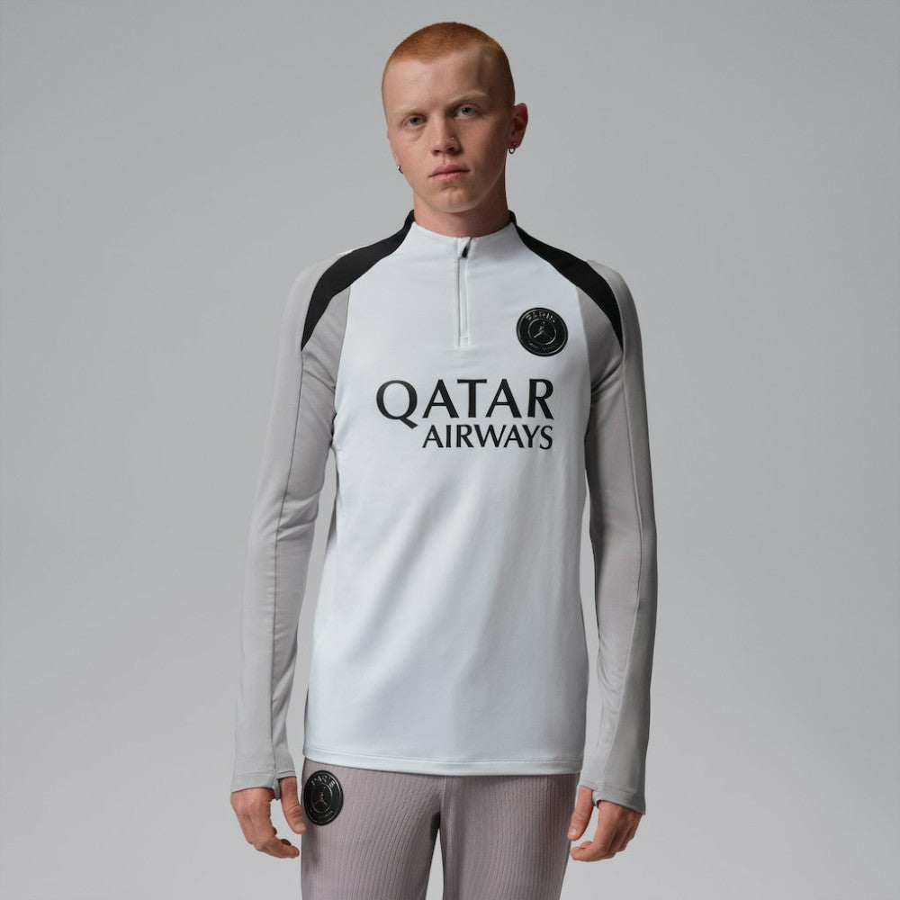 Paris Saint-Germain Jordan Brand Men's Strike Drill Quarter-Zip Long Sleeve Dri-FIT Top White - Jordan sale